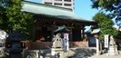 松原神社の狛犬と本殿