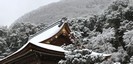 神社の雪景色